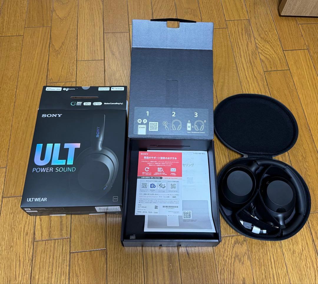 【ほぼ未使用】SONY ULT WIRELESS HEADPHONES ブラック