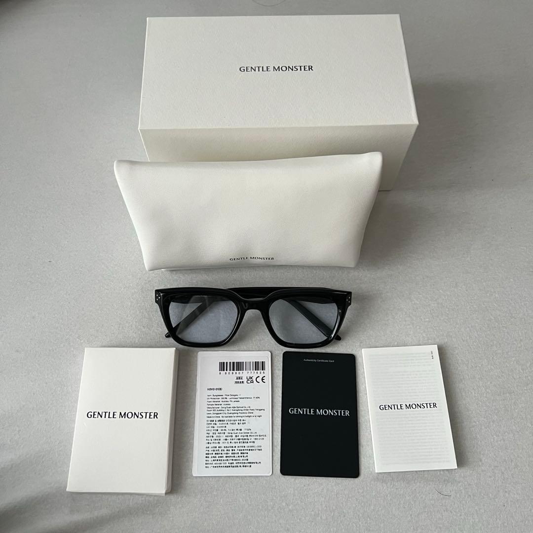 【美品／完売商品】GENTLE MONSTER HOVO 01ブラック×ブルー