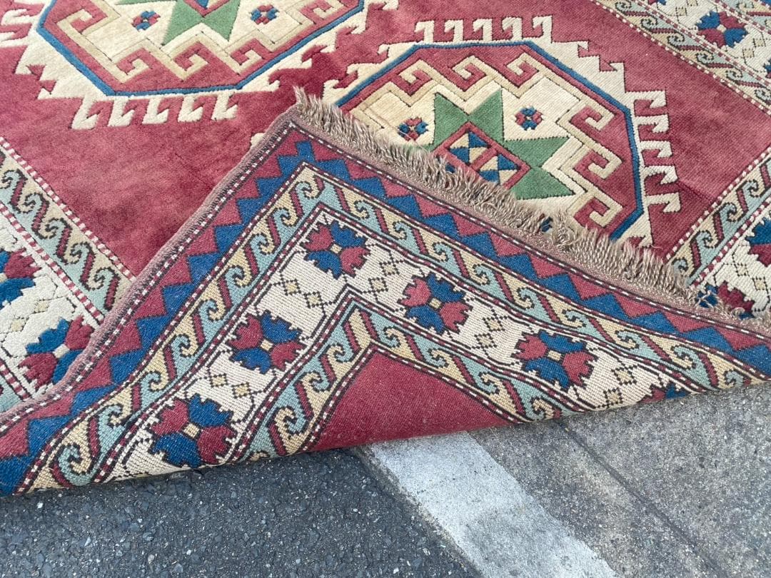 A644♠️キリム ラグ カーペット 絨毯 1600×2400