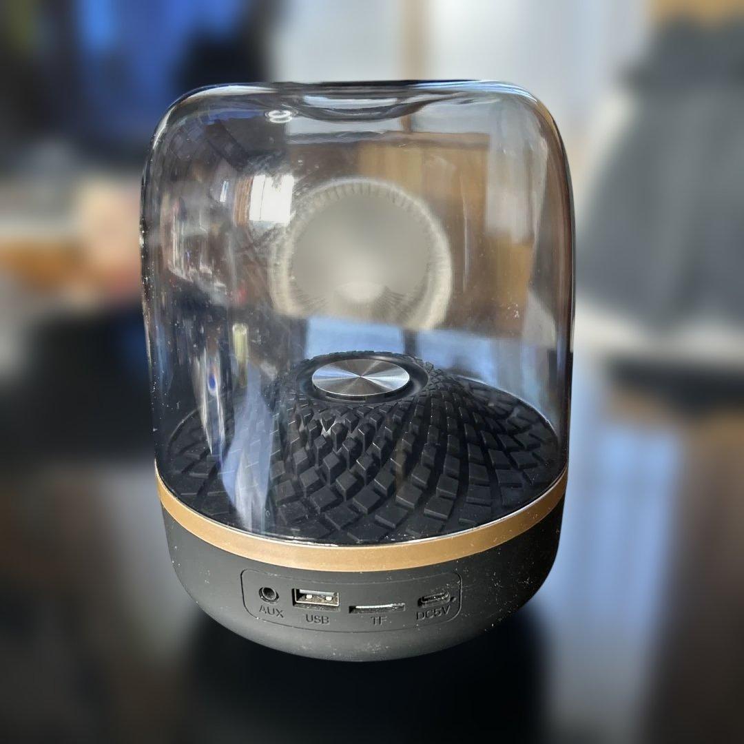 ワイヤレススピーカー 透明ドーム型