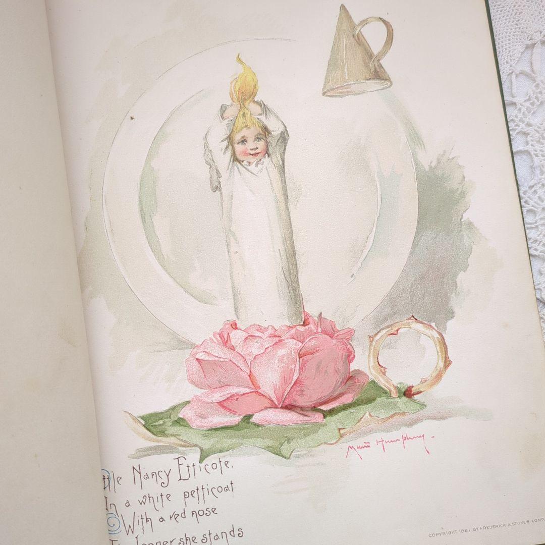 超稀少1891アンティーク絵本 洋書 児童書 ヴィクトリアン モードハンフリー