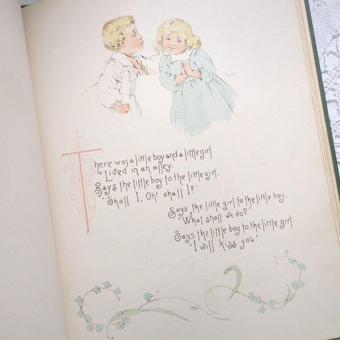 超稀少1891アンティーク絵本 洋書 児童書 ヴィクトリアン モードハンフリー