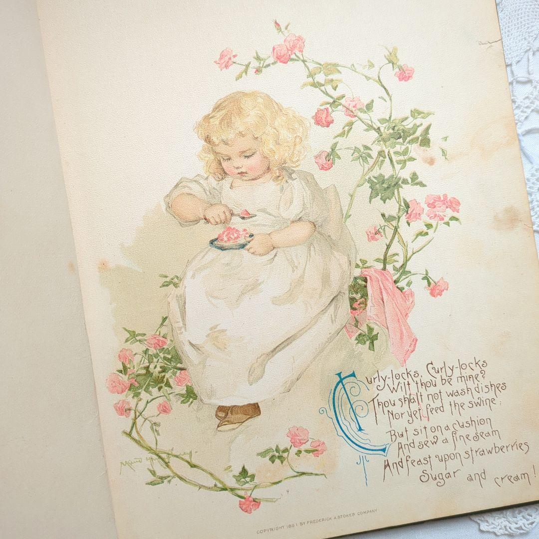 超稀少1891アンティーク絵本 洋書 児童書 ヴィクトリアン モードハンフリー