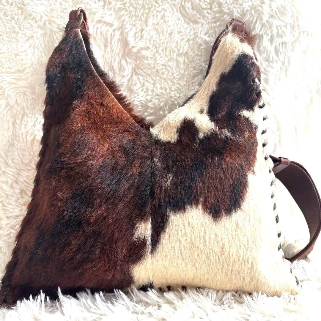 ELENA GIRARDI ハラコ　レザー　ショルダーバッグ