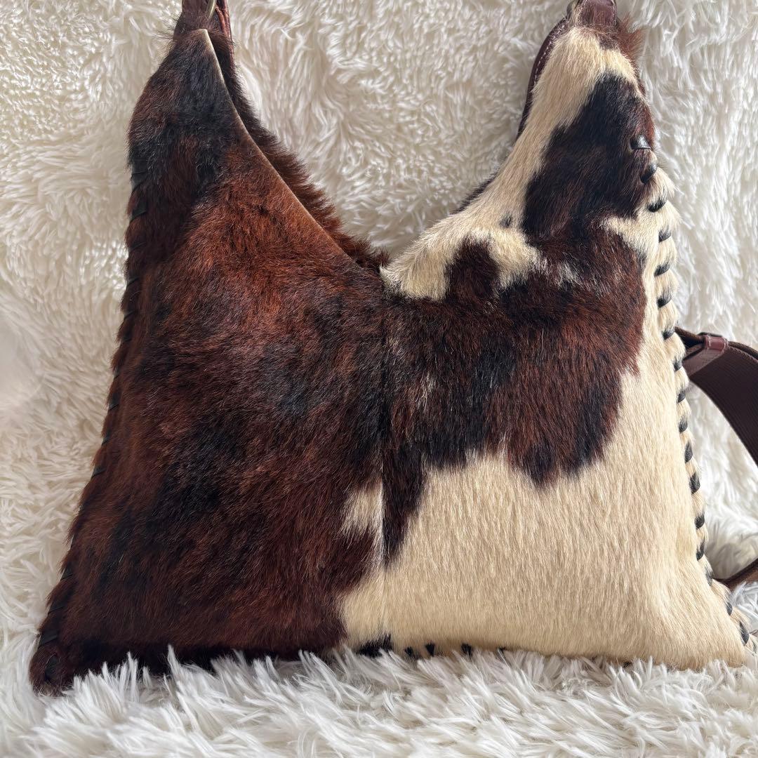 ELENA GIRARDI ハラコ　レザー　ショルダーバッグ