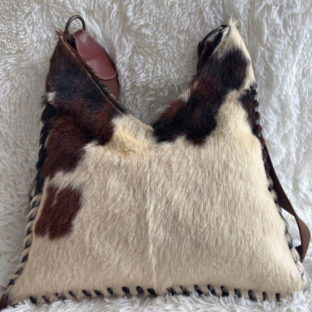 ELENA GIRARDI ハラコ　レザー　ショルダーバッグ