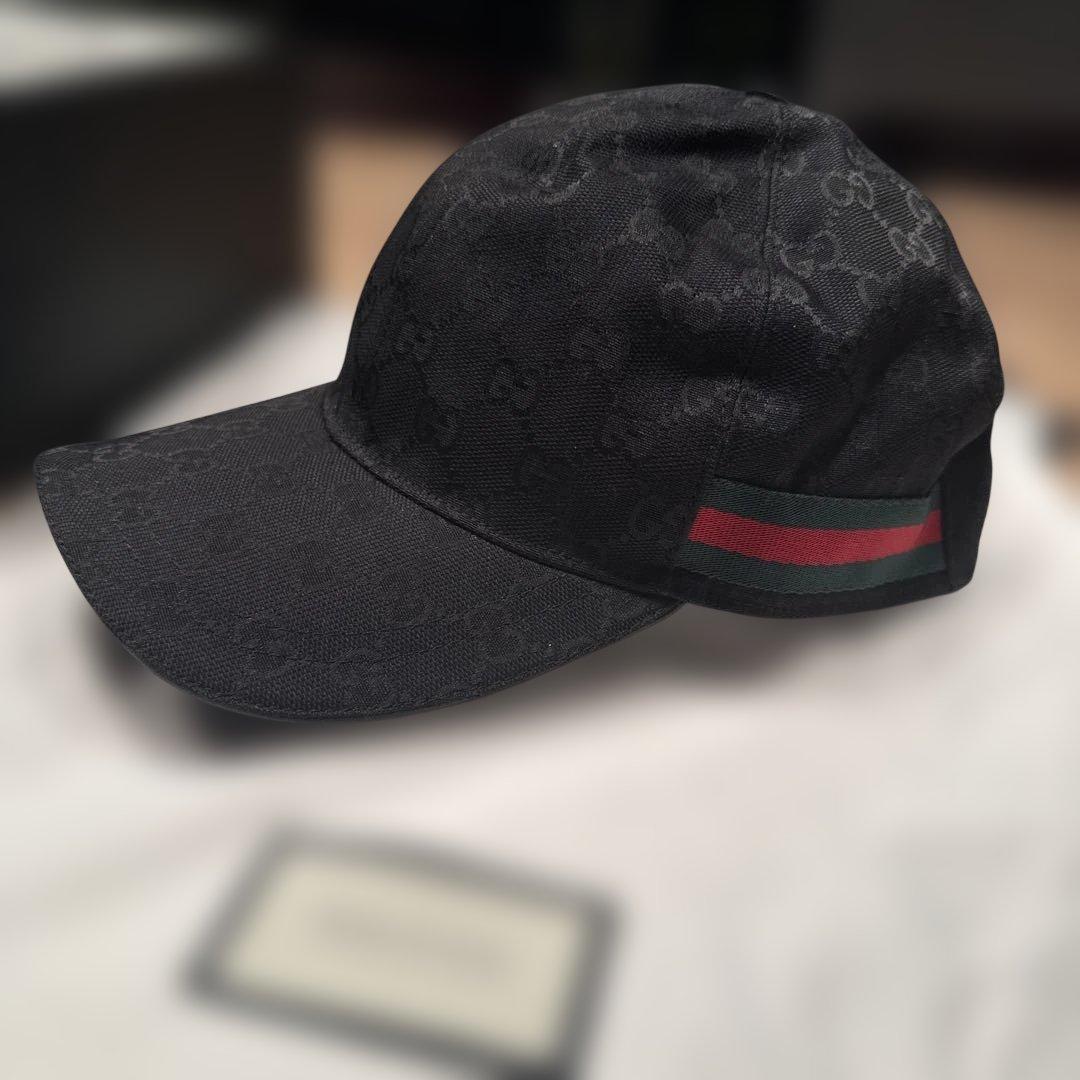 【新品未使用品】GUCCI ベースボールキャップ　ブラック