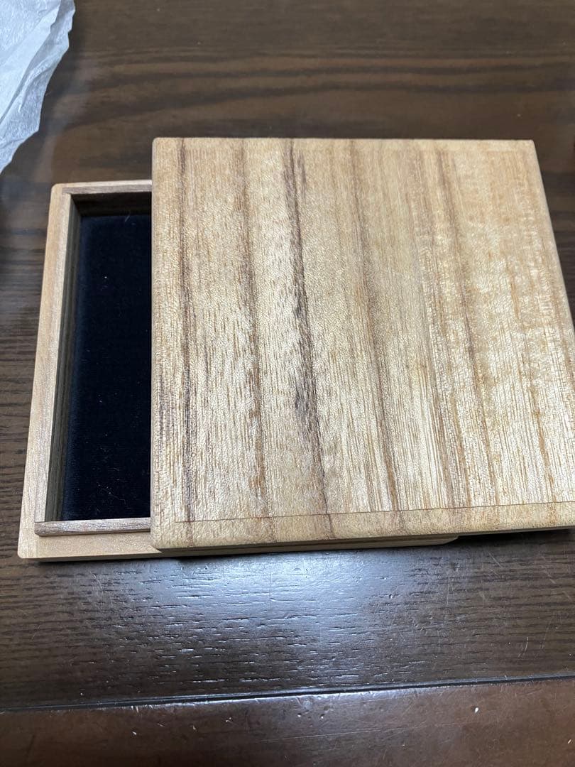 レア懸賞品　純銀　灰皿　宗照作 木製ケース付き