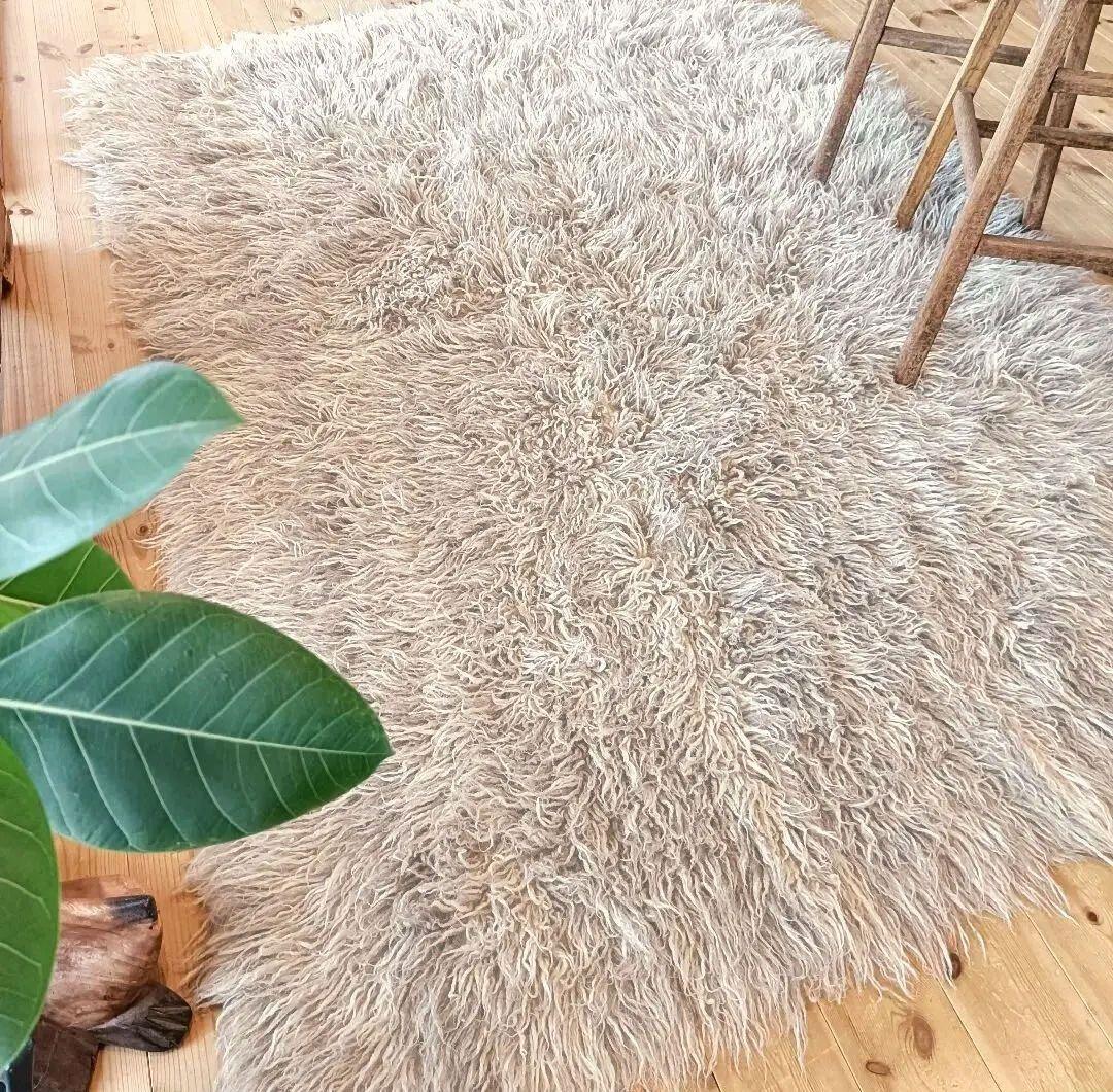 【レア】L212cm 大判！ トゥルラグ ヴィンテージラグ　ベニワレン