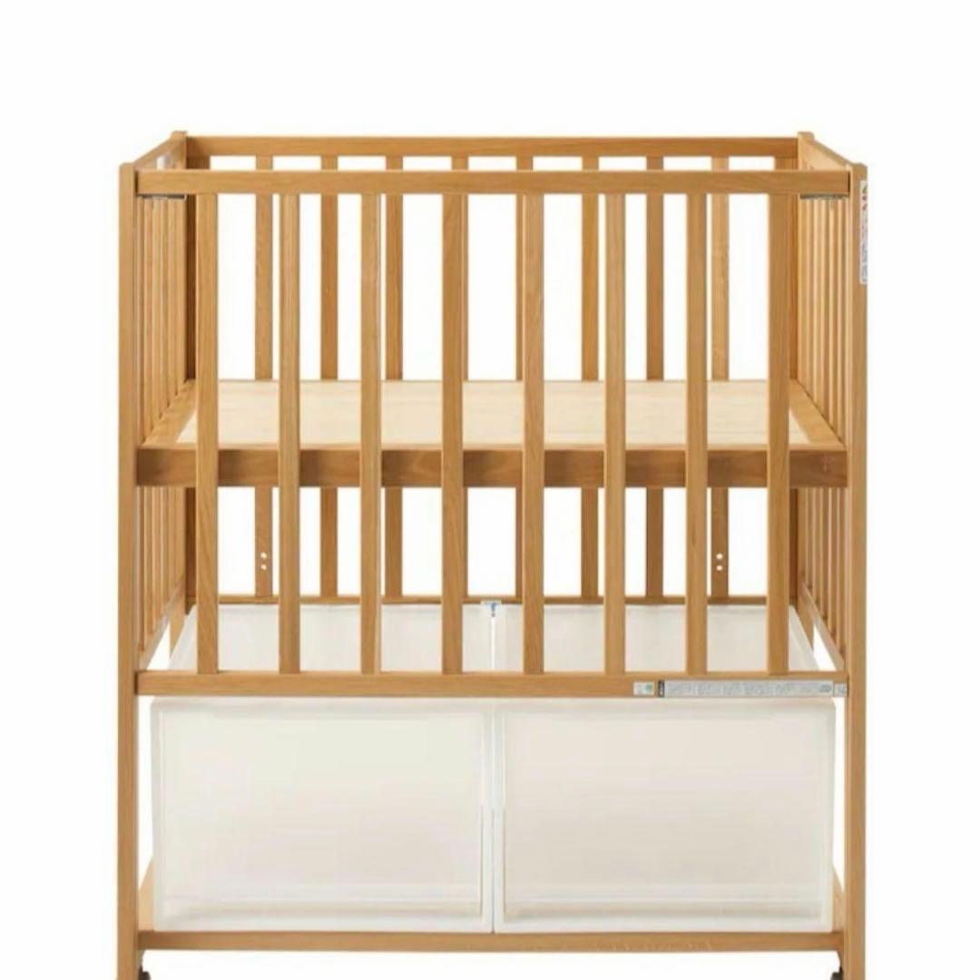 MUJI ベビーベッド オーク材 おまけ付き 定価69900円