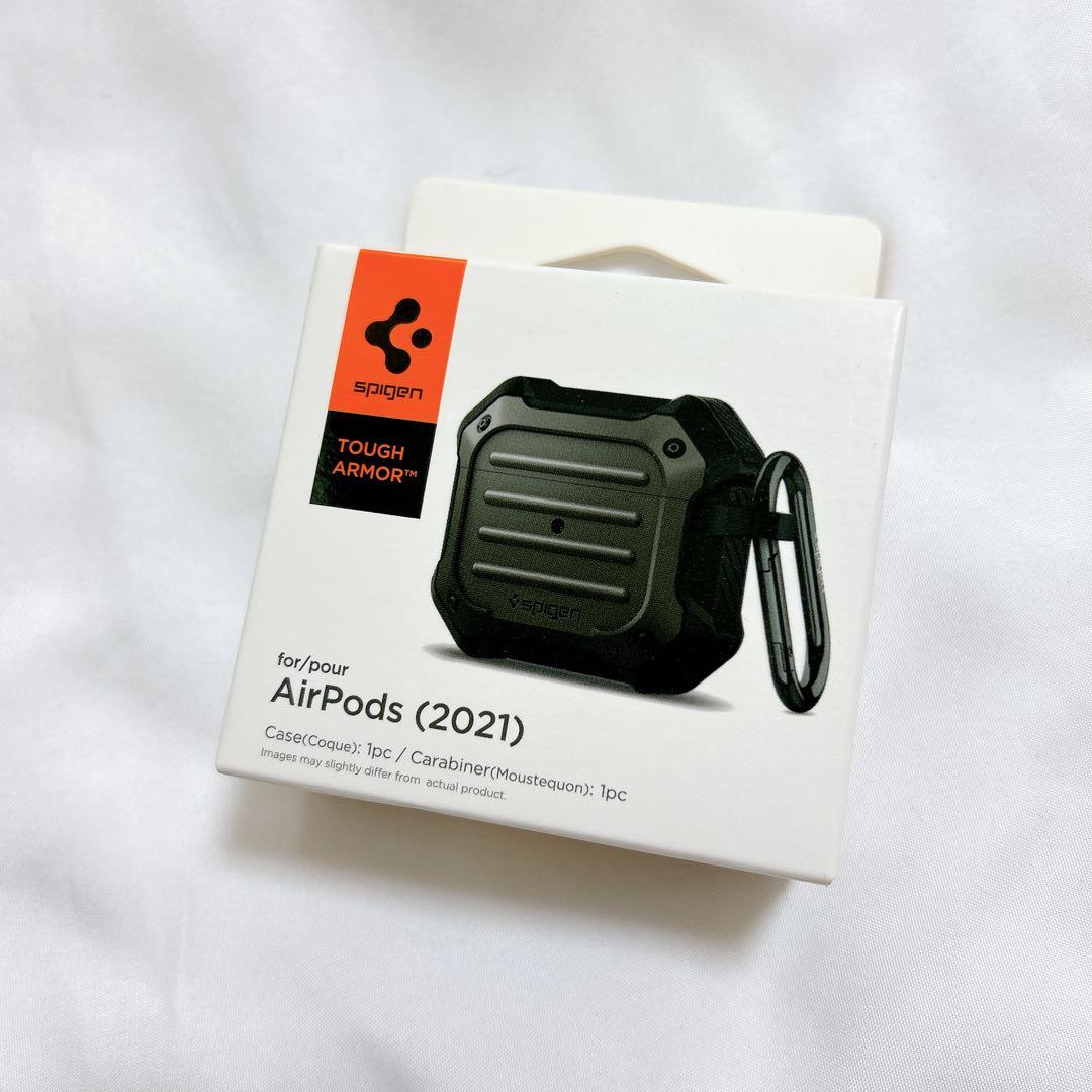 ☆ Spigen Airpods 第3世代 ケース　リング 付き 衝撃 吸収