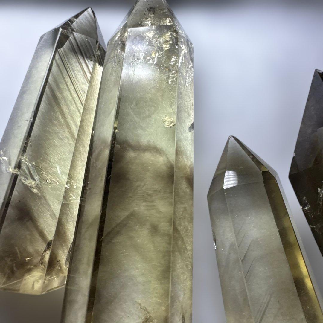 【高品質】スモーキーゼウスシトリン ファントム入り ポイント原石セット
