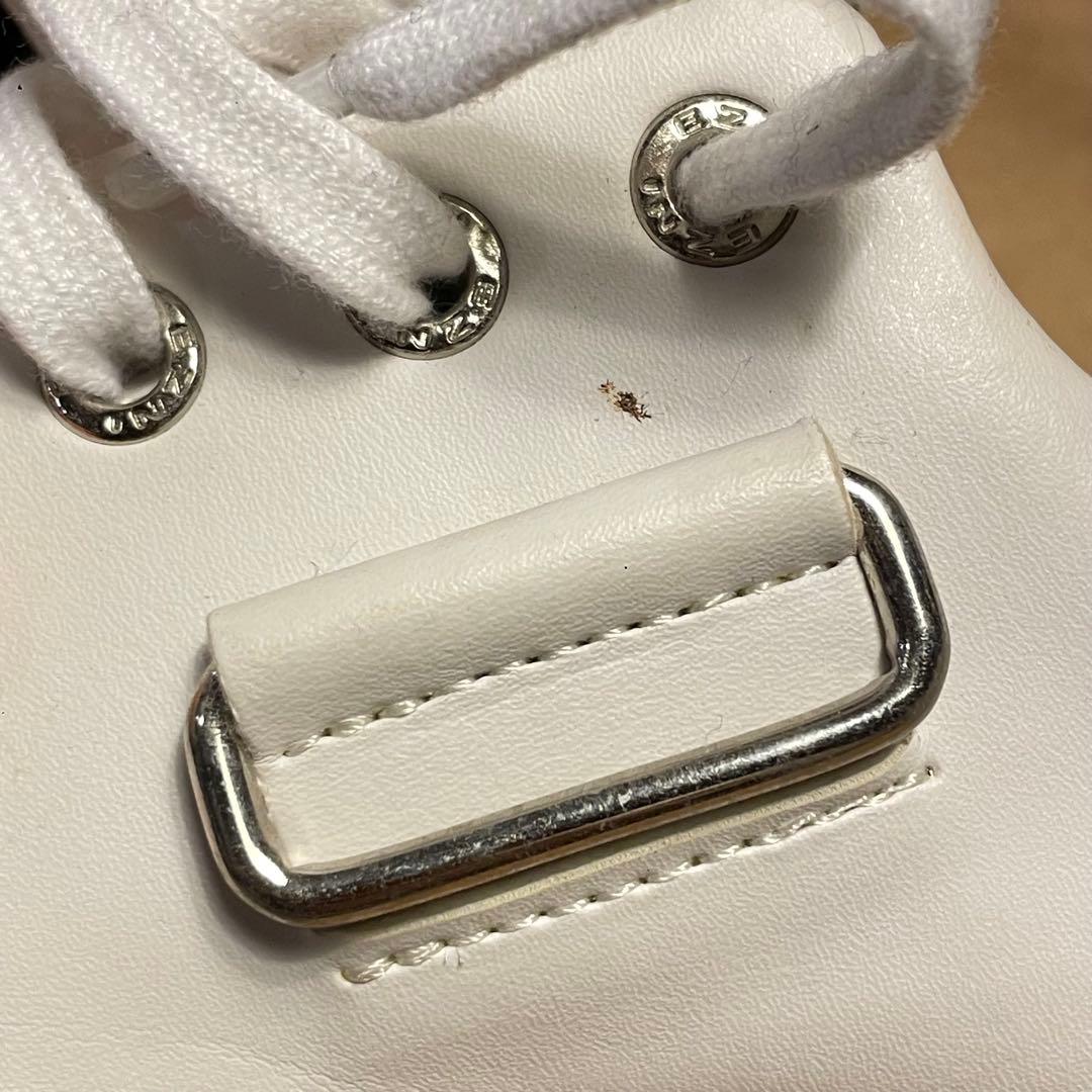 EZNI 自転車シューズ ホワイト ベルクロ　25.5 ハンドメイド　美品　競輪