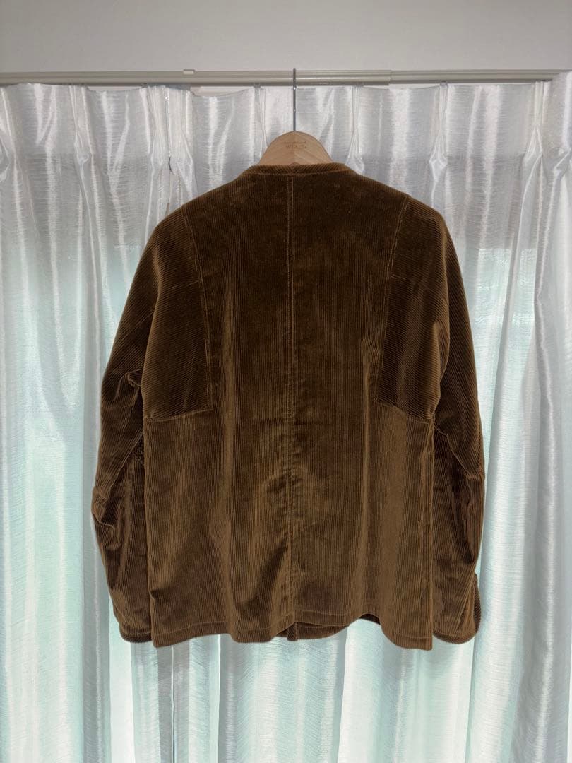 needles ブラウン コーデュロイ ノーカラージャケット