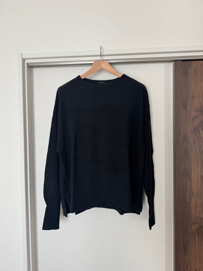 コモリ　comoli 23SS ウール和紙コモリニット　チャコール