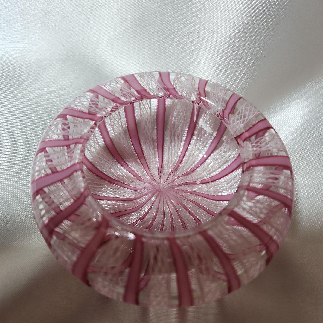 【専用】ベネチアンガラス レース柄 キャンディーポット ムラーノガラス