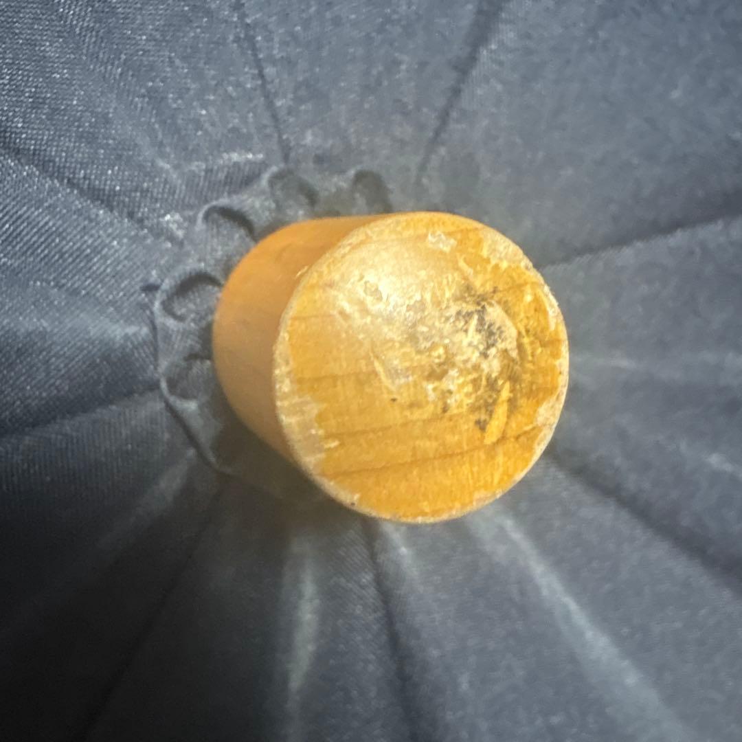 サンバリア100 二段折 フリル付き 木曲がり ネイビー　おまけ付き