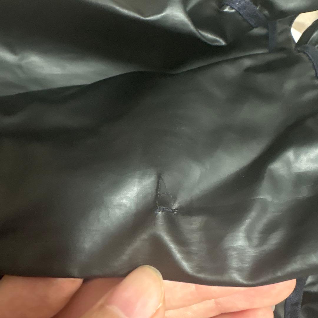 サンバリア100 二段折 フリル付き 木曲がり ネイビー　おまけ付き