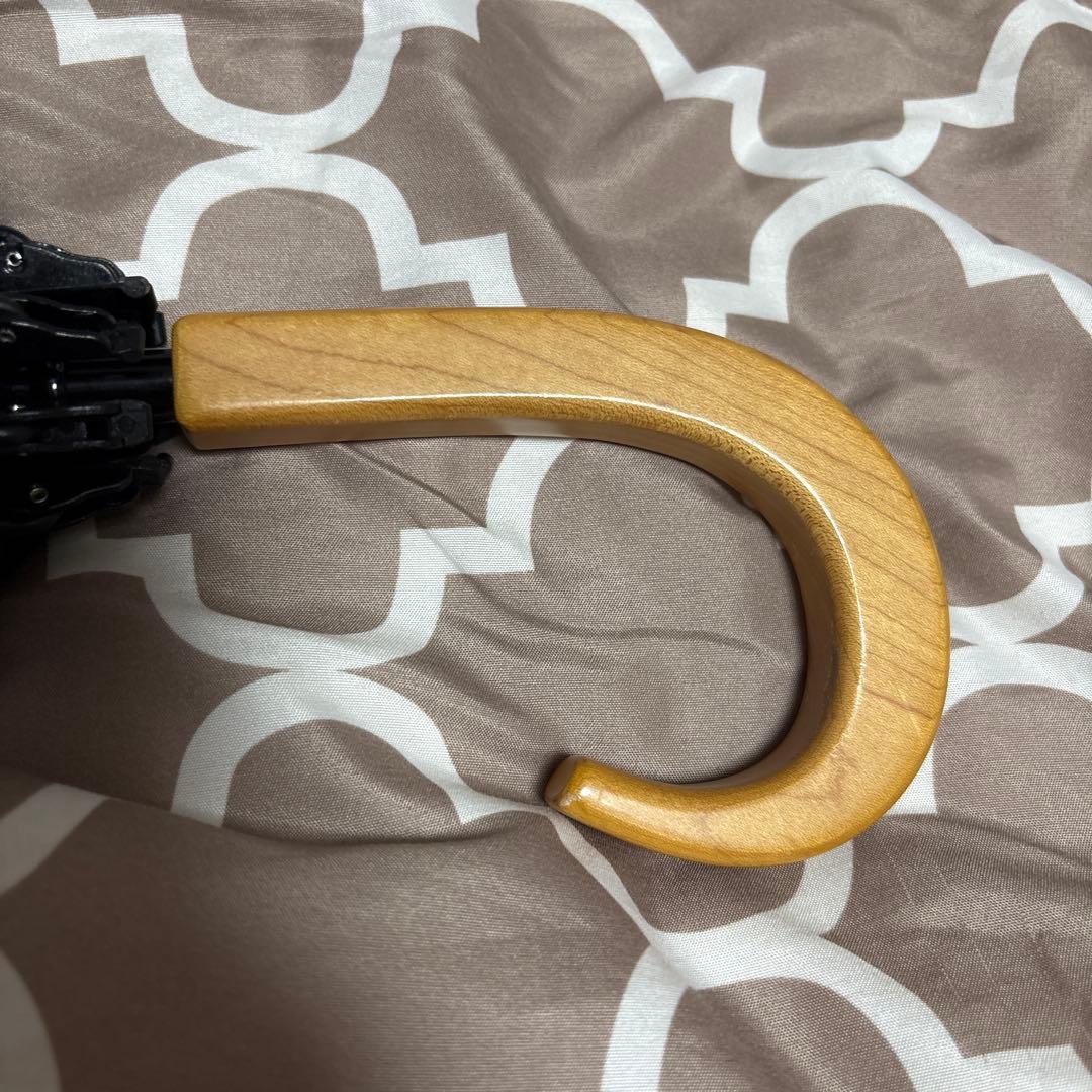 サンバリア100 二段折 フリル付き 木曲がり ネイビー　おまけ付き