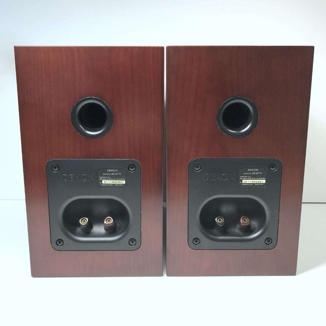 【美品】DENON 2way ブックシェルフスピーカー SC-E777