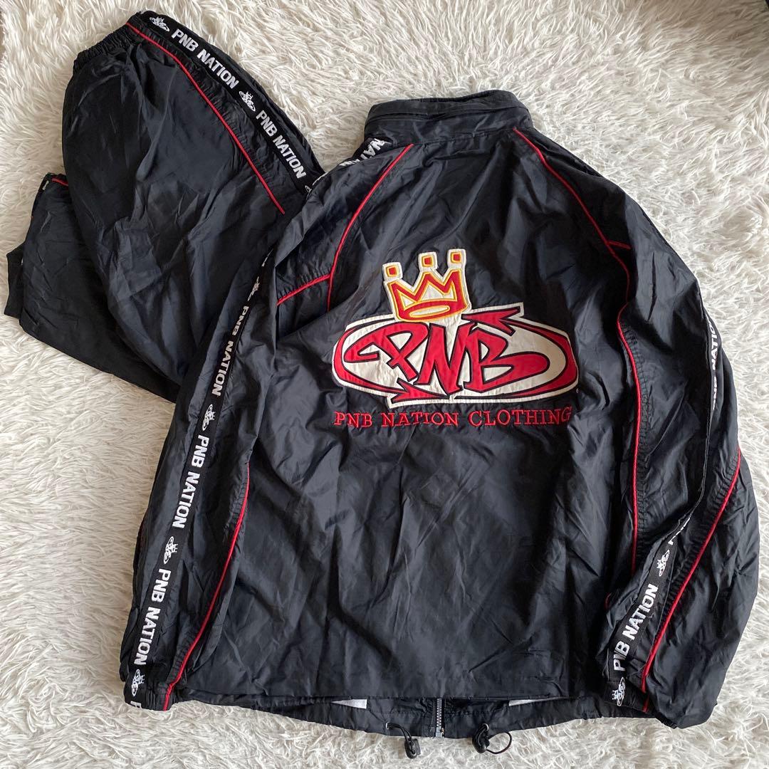 entermax希少　PNB NATION ナイロン　セットアップ