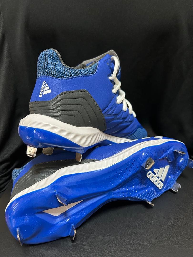 adidas Icon Bounce Mid 野球スパイク 27cmブルー未使用