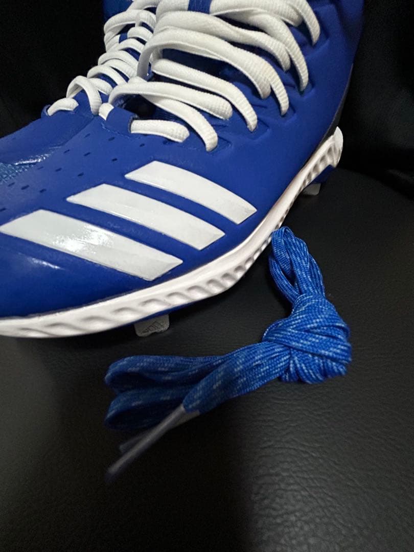 adidas Icon Bounce Mid 野球スパイク 27cmブルー未使用