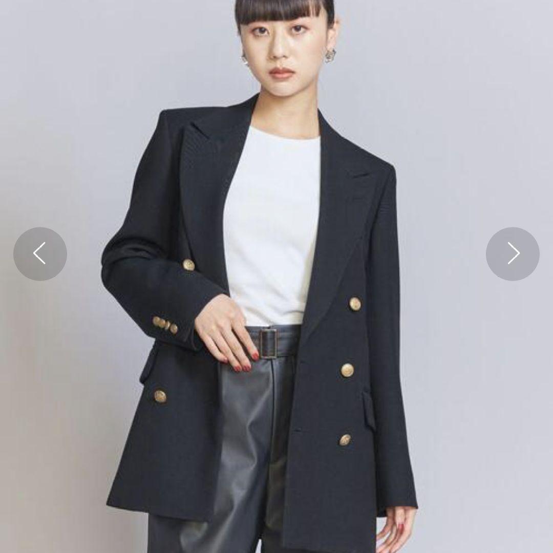 おしゃれ♪極美品 B&Y　ARROWS　テーラードジャケット　紺ブレ　金ボタン