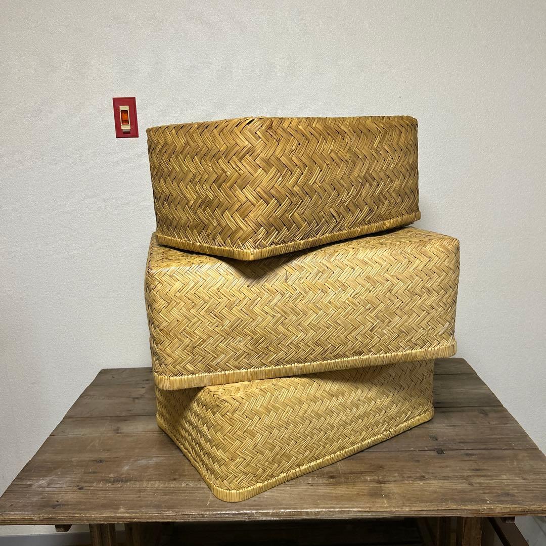 柳行李　やなぎこおり　3点