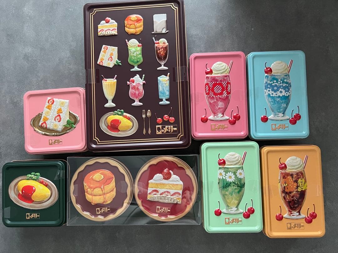 メリー はじけるキャンディ 喫茶メニュー フルーツサンド オムライス 缶