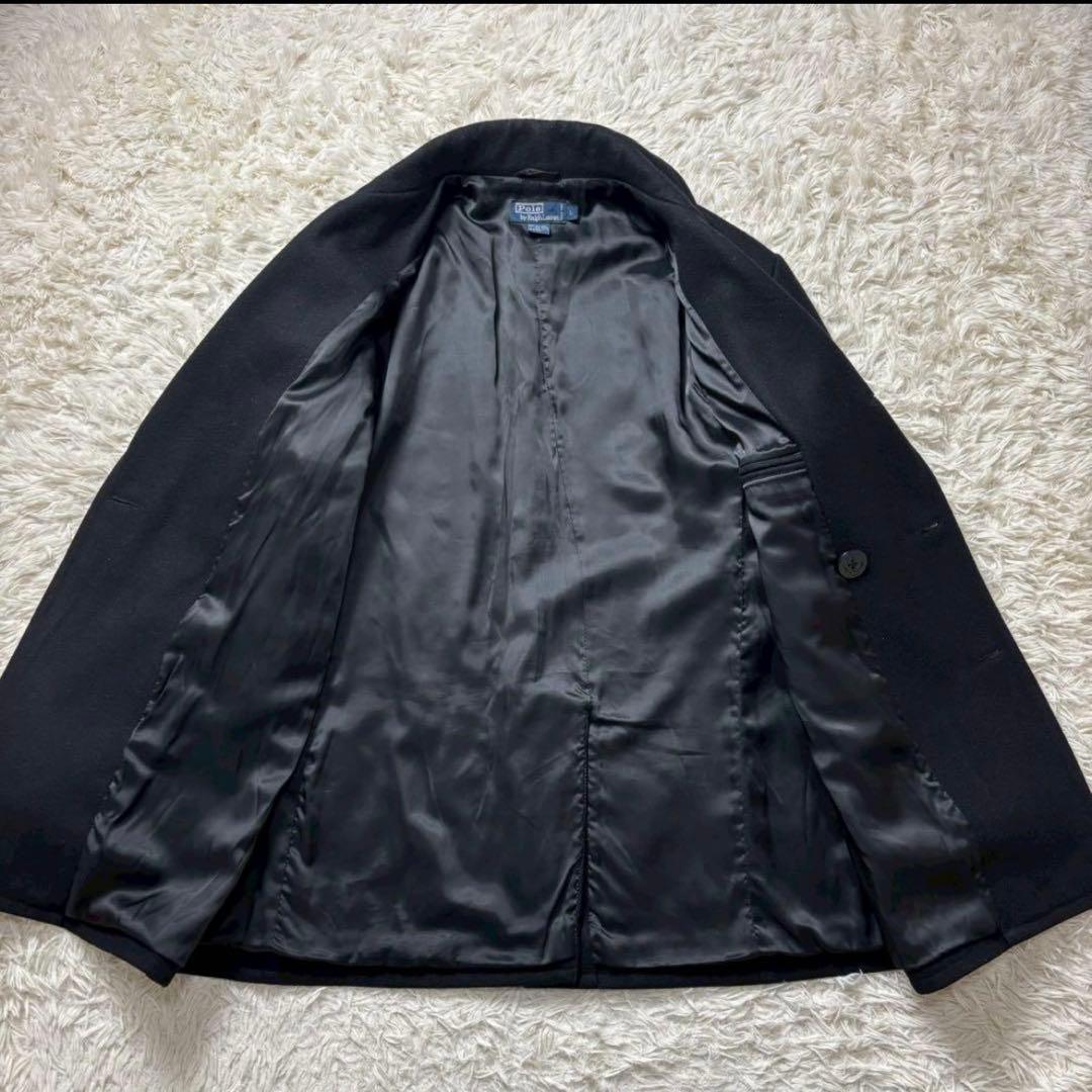 【美品】Polo by Ralph Lauren ピーコート ブラック Lサイズ