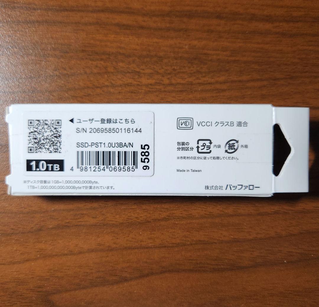 BUFFALO 小型外付けSSD 1.0TB SSD-PSTA/N