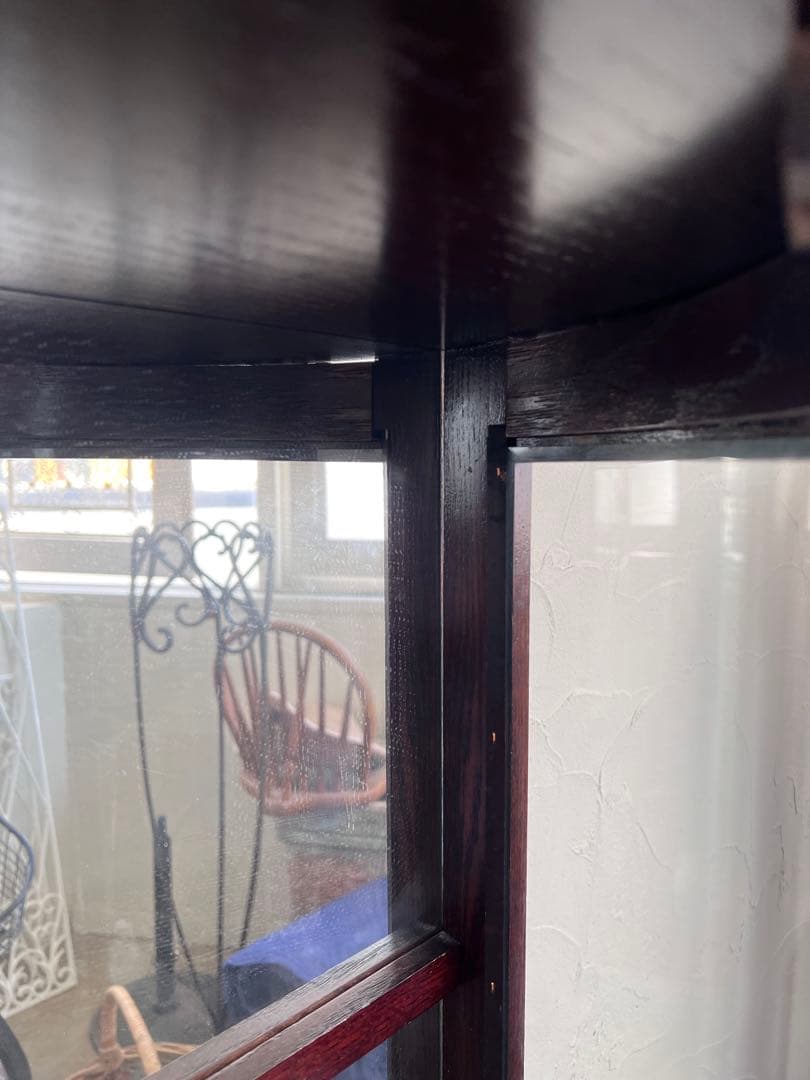 アンティークなキャビネット＊後ろに鏡付き＊リメイクに！