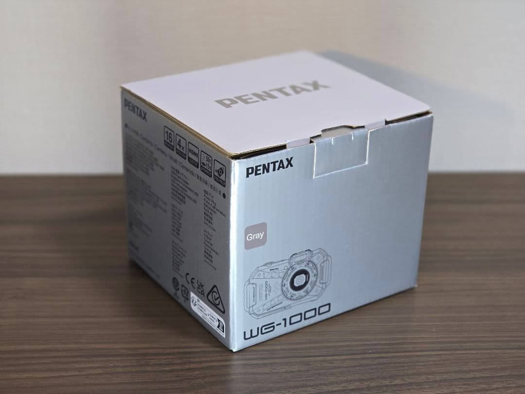 【新品未使用】PENTAX WG-1000 グレー 防水カメラ