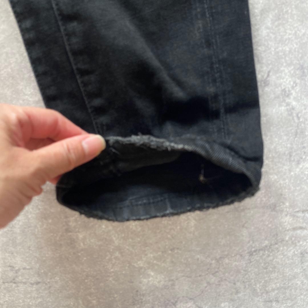 DSQUARED2 ブラックデニム　ダメージペイント　グランジ　W31 ジーンズ