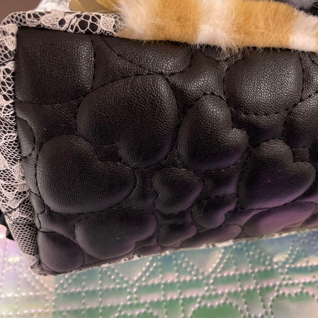 コヤンイサムチョン　ブラックるみちゃんビックトートバッグ