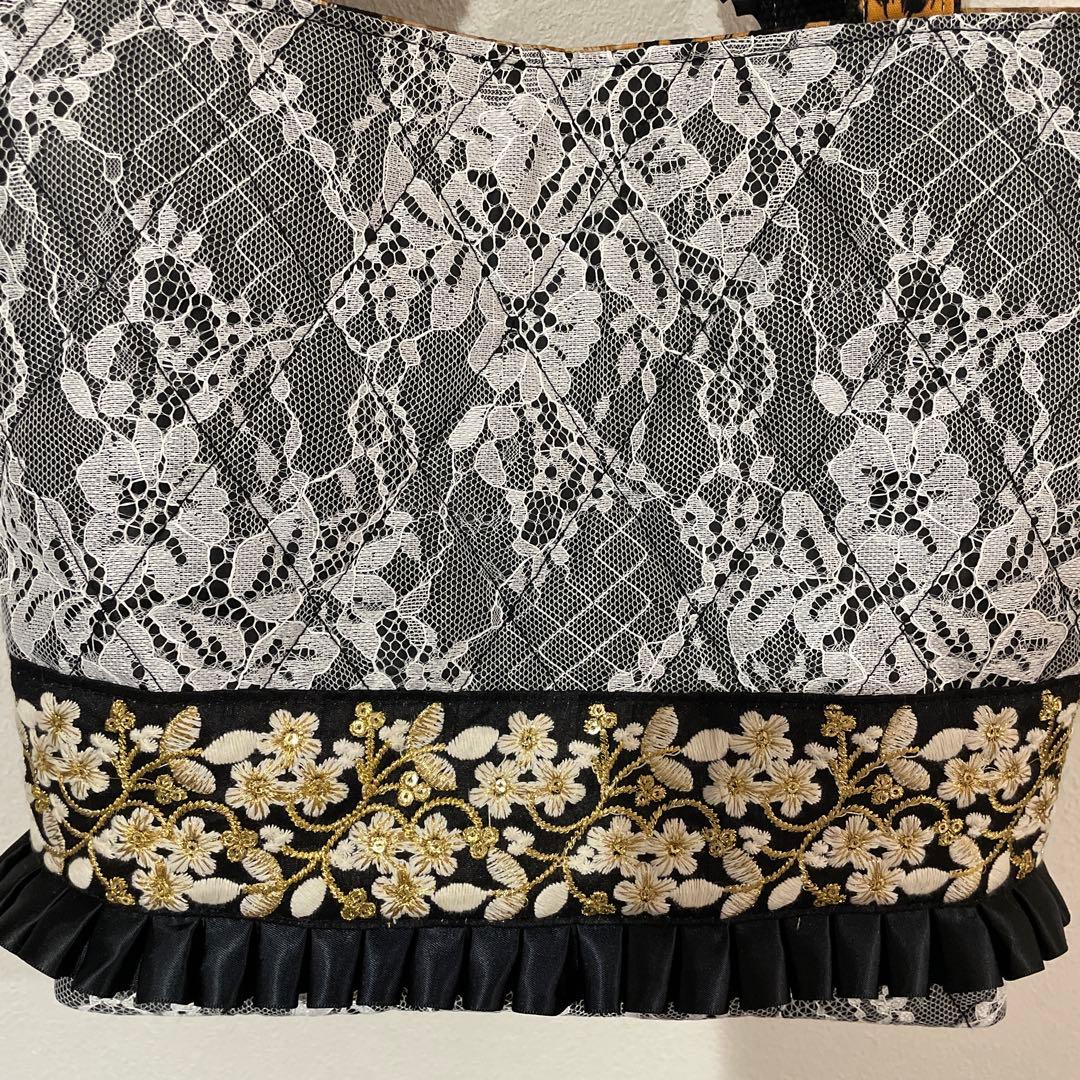 コヤンイサムチョン　ブラックるみちゃんビックトートバッグ