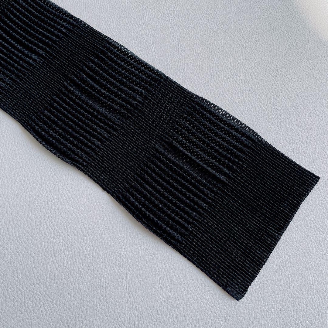 美品✨プリーツプリーズ　カーディガン　黒　透かし　メッシュ　シャツ　サイズ3