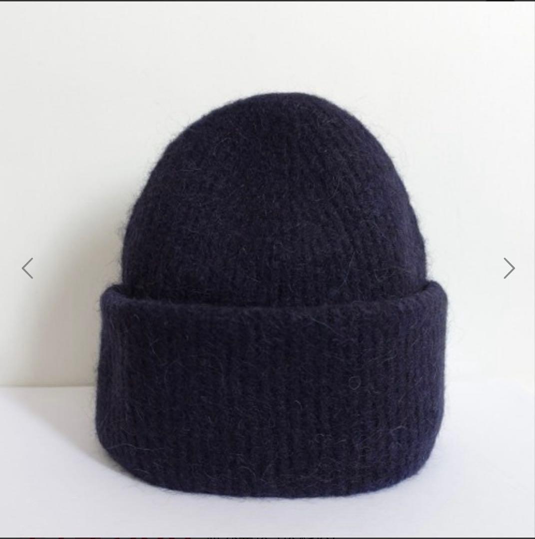 ARKET ウール アルパカ　ネイビー ニット帽