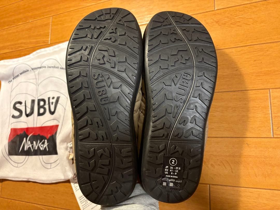NANGA×SUBU タキビ　ウィンター　サンダル　新品送料込み