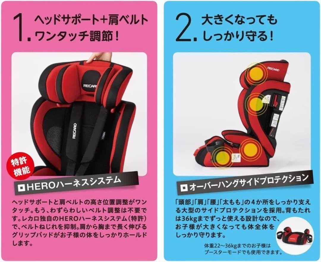 レカロ RECARO スタートJ1 チャイルドシート ジュニア 取説付