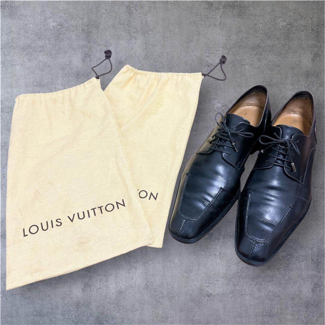【ルイヴィトン】レザーシューズ　革靴　ビジネス　メンズ　27cm 収納袋付き