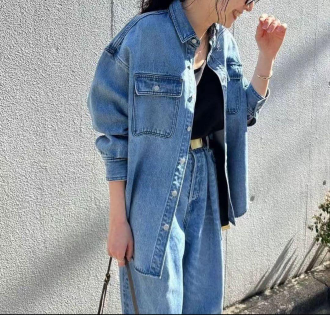 【Whim Gazette】ドロップデニムシャツ