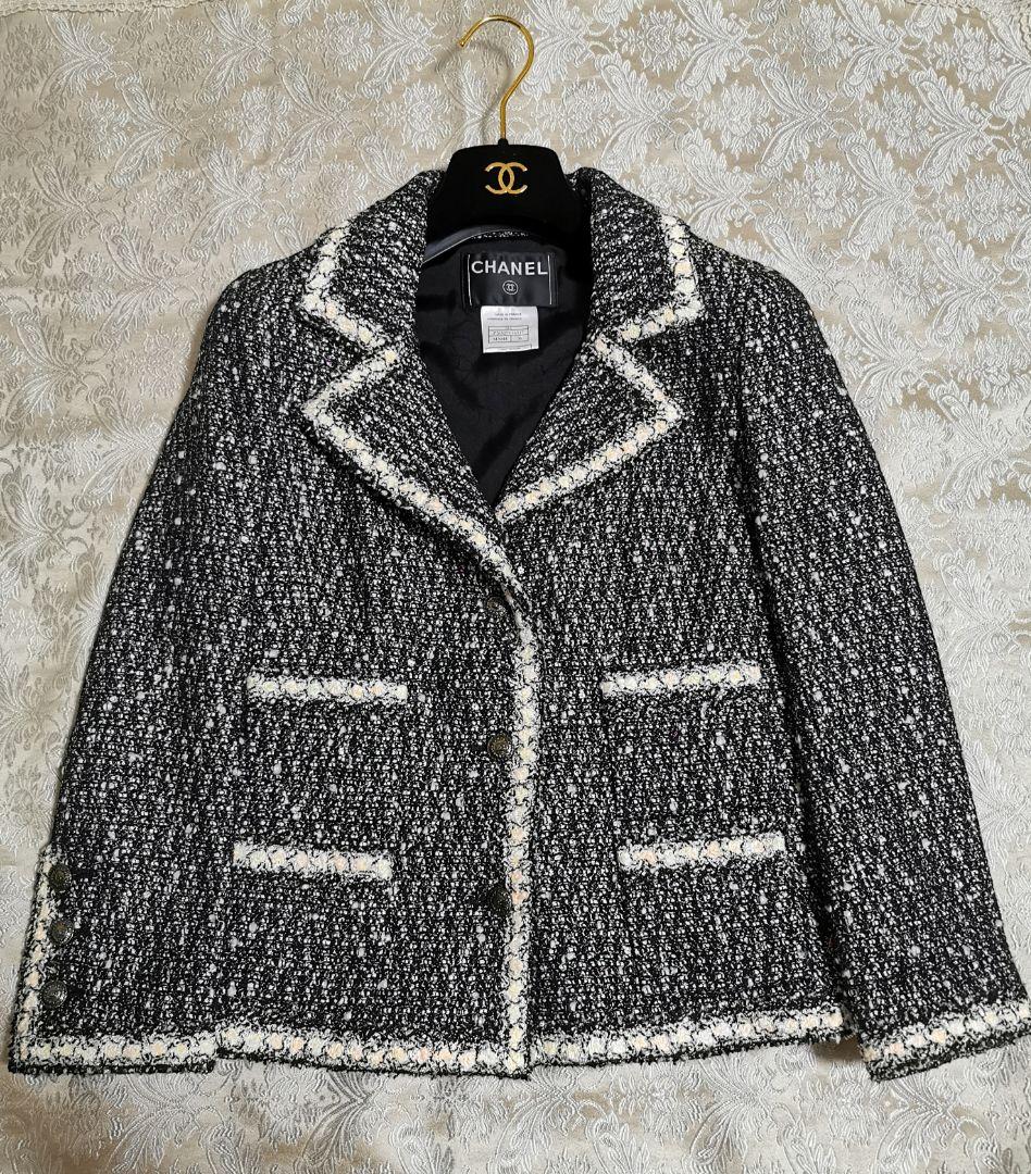 美品　シャネル　CHANEL　ツイード　ジャケット　05A 　サイズ　38