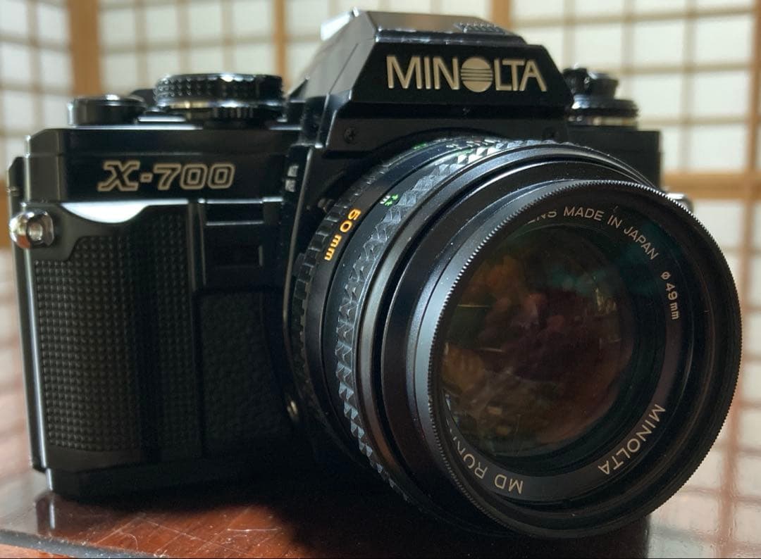 minolta X700 MD50mm f1.4 データバック付属
