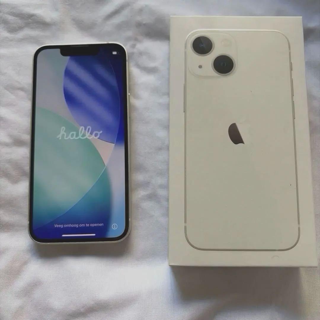 【美品】iPhone13mini 128GB 修理歴なし スターライト 箱あり