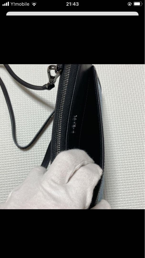 未使用DIESEL 2wayレザー×デニム ショルダー　お財布ポシェット