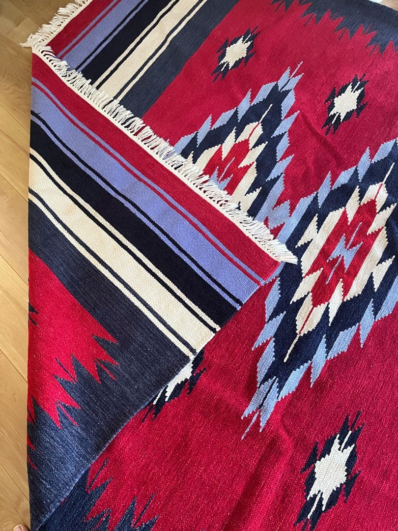 【最終値下げ】希少　ヴィンテージラグ　ネイティブ　アメリカン　USA