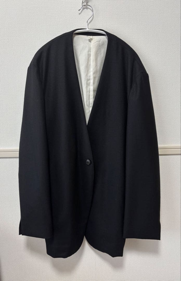 MBハイエンド尾州ウール クラシックノーカラージャケット　エムビー