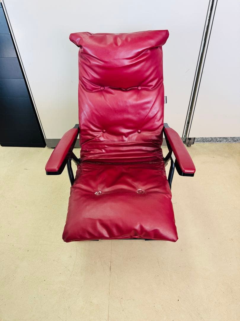 Gravina リクライニングチェア ワインレッド 折り畳み 1人掛け ソファー